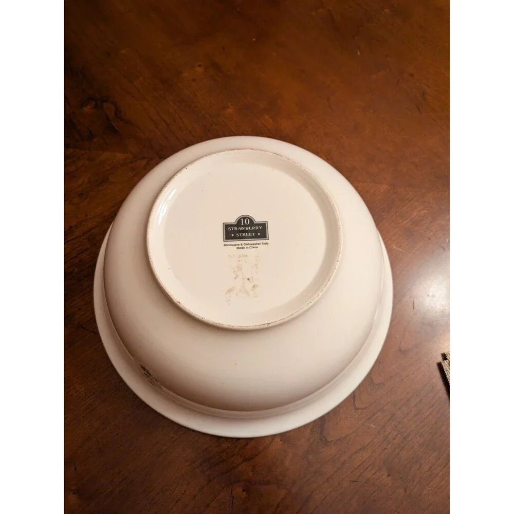 10 Strawberry Street White Pinch Bowl 12